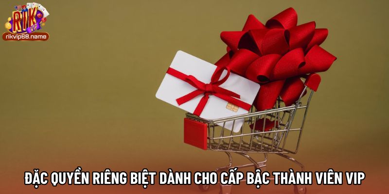 Đặc quyền riêng biệt dành cho cấp bậc thành viên VIP